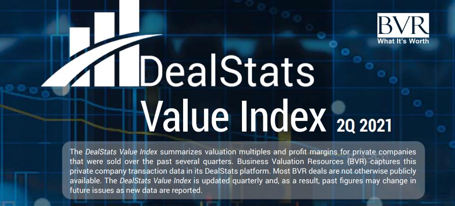 DEALSTATS VALUE INDEX | 2Q 2021